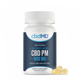 cbdMD CBD PM 500mg Melatonin* Softgels